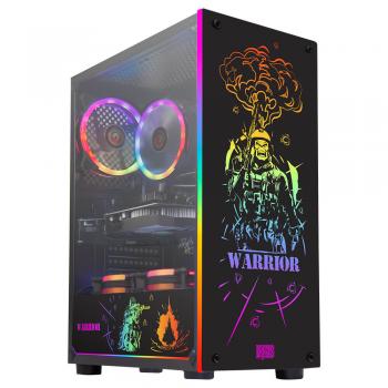 Dragos Warrior 3x RGB Fan USB 3.0 500W 80+ Plus ATX Ön Panel Led Gaming Kasa