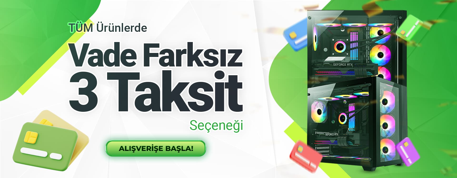 vade farksız tüm kartlar