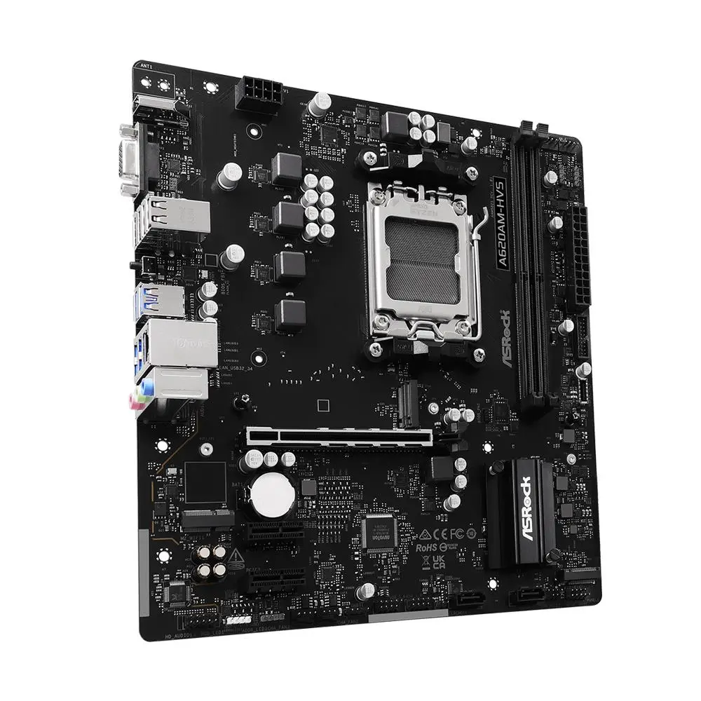 ASROCK A620AM-HVS AMD Soket AM5 DDR5 mATX 6800MHz (OC) M.2 Bulk Anakart