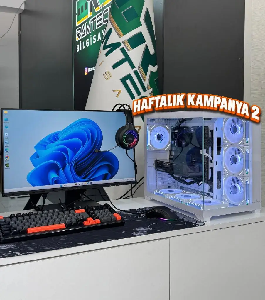 Ryzen 5 7500F İşlemci - 16GB Ram - 480GB SSD - RTX 5060 | 24'' 240Hz Monitör | Haftalık Kampanya 2